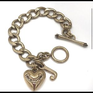 Juicy couture Gold heart bracelet